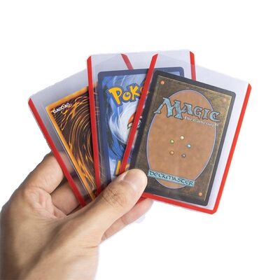 Tissue brillante mat personnalisée Manche de jeu de cartes Exquis d'impression Manches de cartes de trading