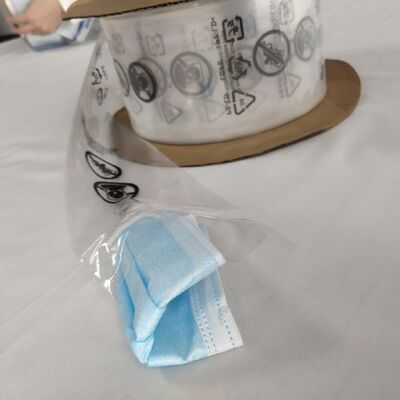 Sacs en plastique pré-ouverts de taille personnalisable avec caractéristique d'étanchéité thermique pour machine à emballer automatiquement
