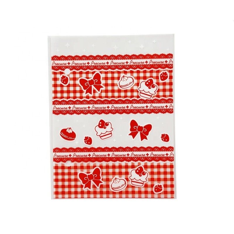 Chocolat emballé Opp Header sac auto-adhésif Sceau clair OPP sac de violoncelle pour collations