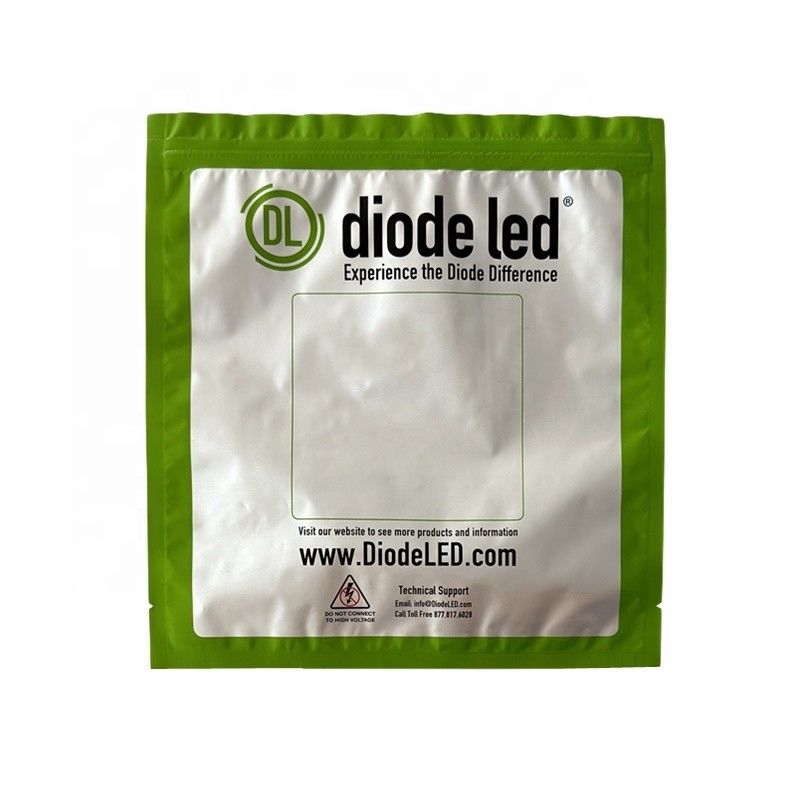 Emballage à bande lumineuse LED en papier d'aluminium personnalisé Sac à fermeture à glissière antistatique avec entailles déchirantes