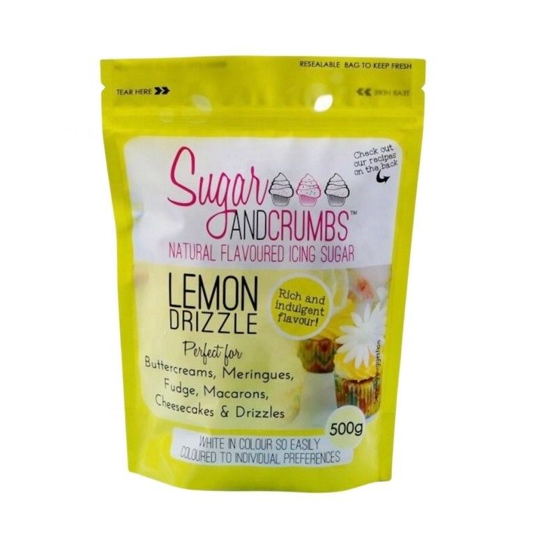 Sacs en plastique imprimés sur mesure ZipLock Stand Up pouch pour poudre de gâteau poudre de thé Matcha