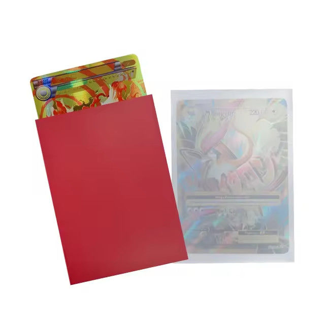 OEM Stylish Card Sleeves 1000Pcs Matte Card Sleeves Jeu Photocard Commerce Emballage Imprimante à poche debout