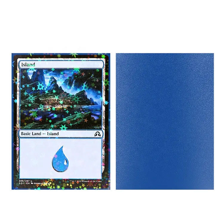 Galaxy Effects Hologram Mtg Taille standard Non Rub Off Retour mat Manches de cartes holographiques