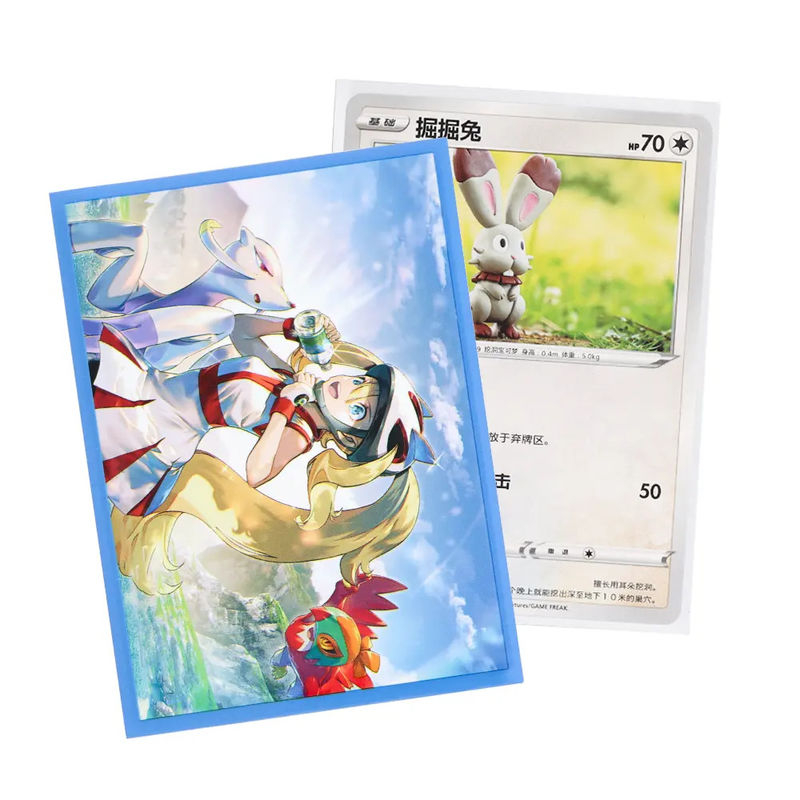 Modèle imprimé sur mesure Carte à manches d'art clair Style de mode Fabriqué à partir de matériau PP Pour MTG carte de jeu de taille standard