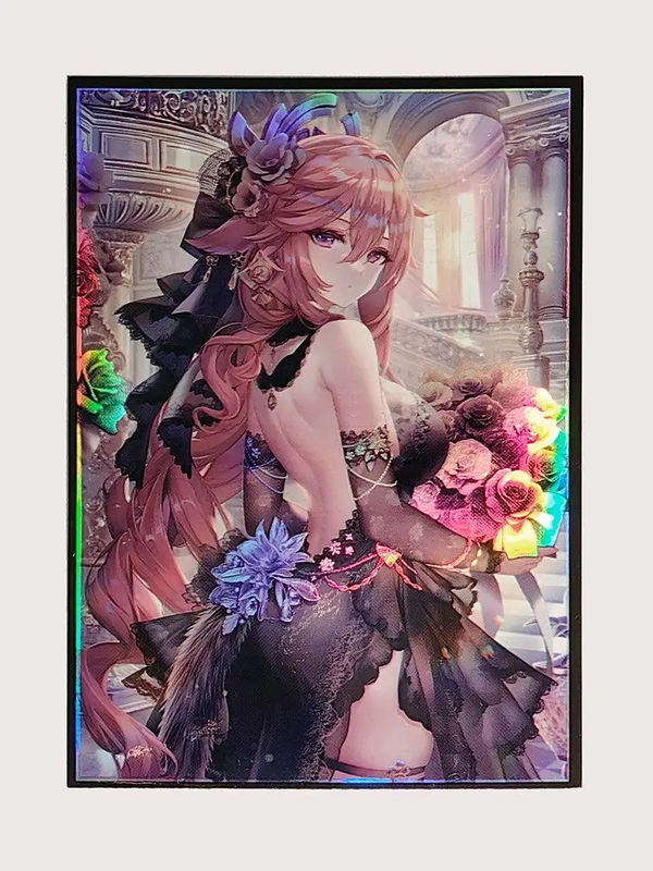 Impression personnalisée de taille standard 67 x 92 mm Holographique Holographique MTG TCG Jeu de société Art Carte Manches