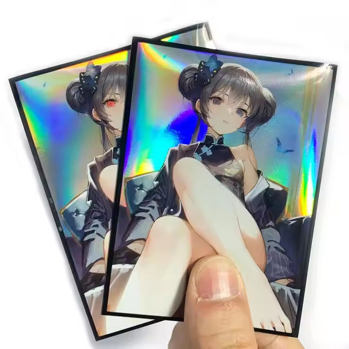 Protégeurs de pont holographiques 61x91mm Manches de cartes Mtg personnalisées pour MTG TCG Yugioh Art imprimé