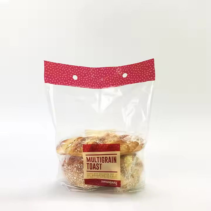 Sachet à pain à soufflet en BOPP et CPP, sachets de boulangerie à soufflet en plastique pour aliments et légumes